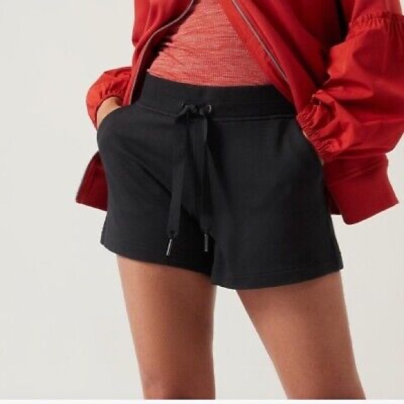 Athleta Pants - Athleta ‘Balance 4” Shortie’ Black Lounge Shorts